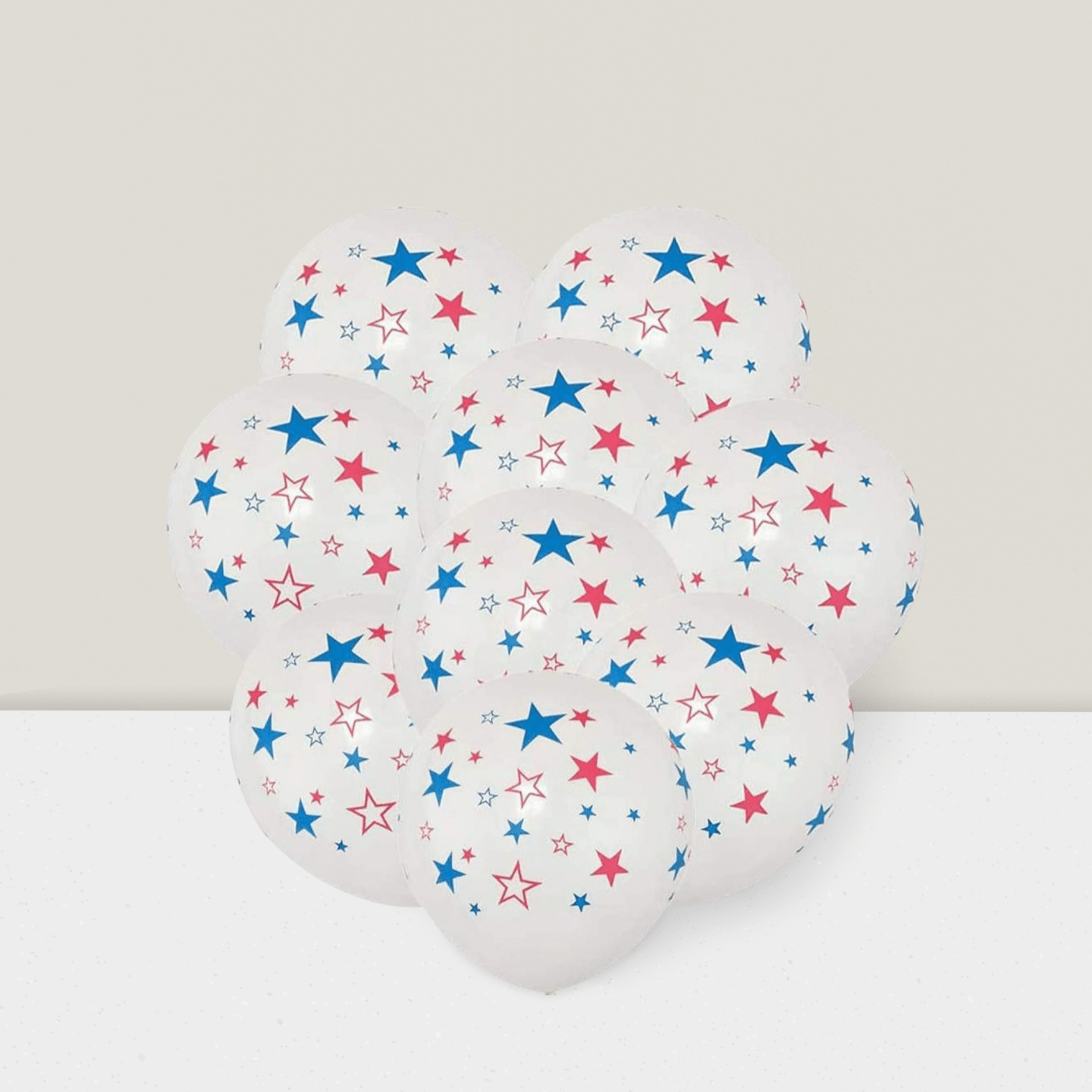 30pcs 12" Patriotic Latex Balloons For 4th Of July & Memorial Day Decorations