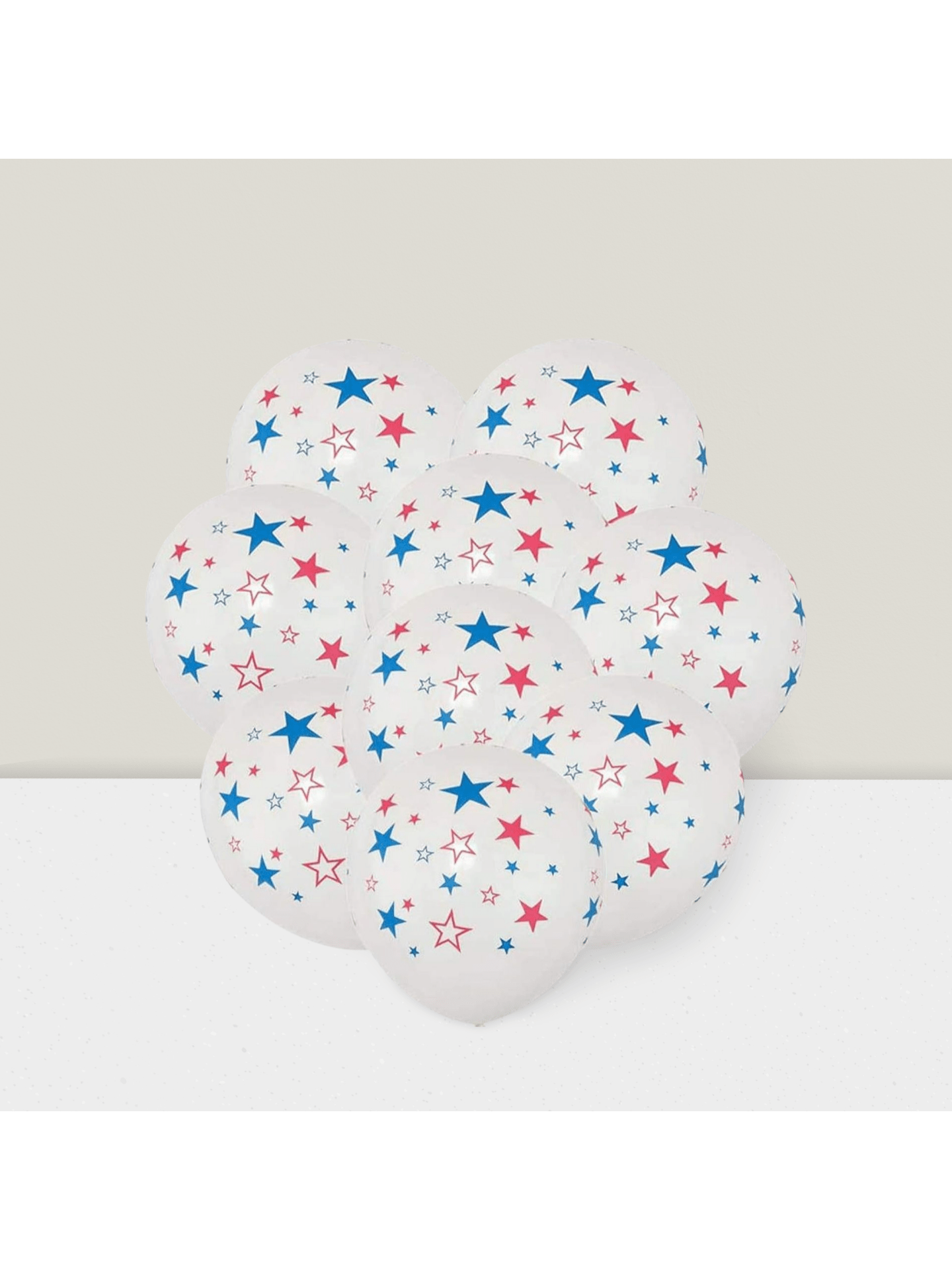 30pcs 12" Patriotic Latex Balloons For 4th Of July & Memorial Day Decorations