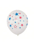 30pcs 12" Patriotic Latex Balloons For 4th Of July & Memorial Day Decorations