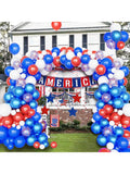 102pc Red, White & Blue Balloon Garland Arch Kit Confetti Balloons For 4th Of July