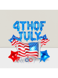 29PCS 4th of July Balloon Set American Flag Star Foil Balloons
