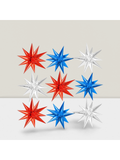 9 Pc 22 Inch Red White and Blue Foil Balloons for 4th of July Party Decor