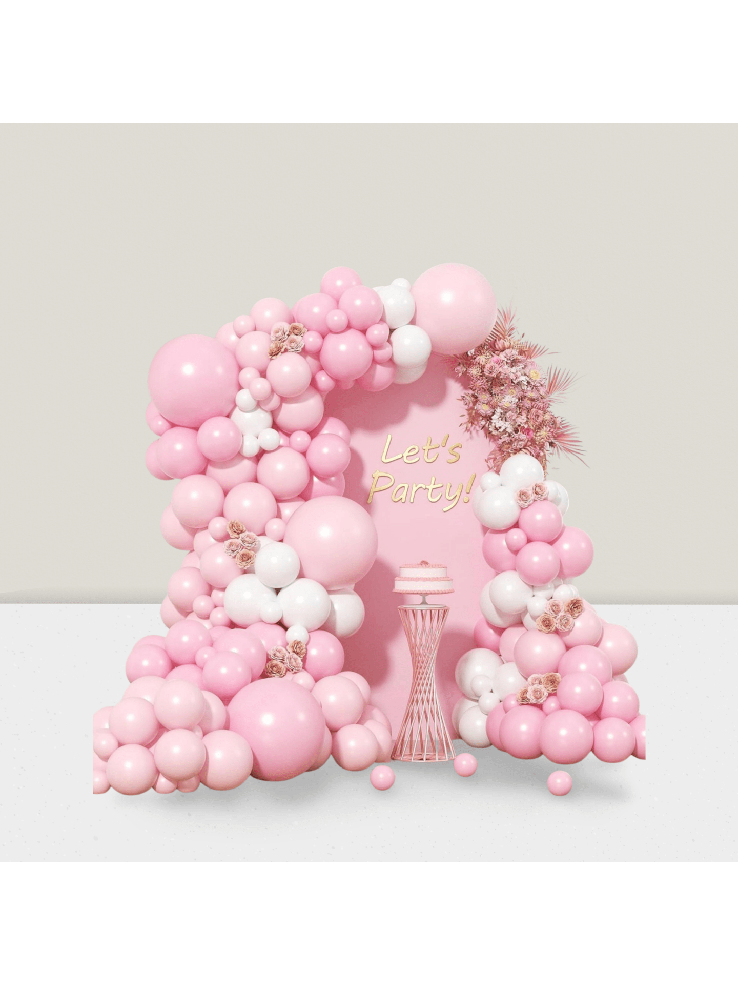 Pink Bow Balloon Garland Kit For Coquette Birthday, Shower & Bridal Party Decor
