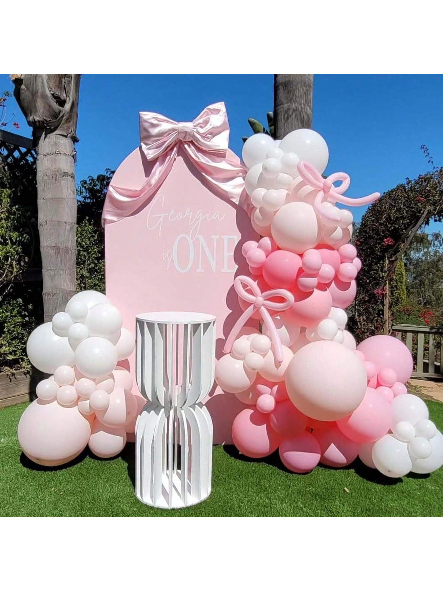 Pink Bow Balloon Garland Kit For Coquette Birthday, Shower & Bridal Party Decor