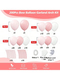 Pink Bow Balloon Garland Kit For Coquette Birthday, Shower & Bridal Party Decor