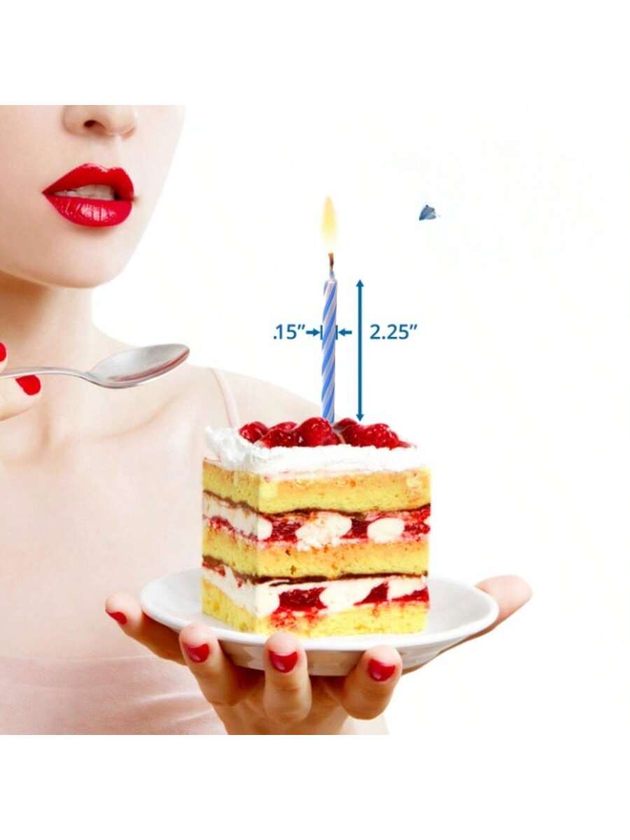 72-Pcs Birthday Candles For Cake Decorations