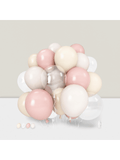 35 Pastel Pink & White Balloons For Shower, Bachelorette, Or Birthday Decor
