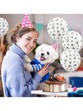 100 PCS Paw Print Balloons 12" Dog Balloons For Birthday Party Decor