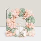 157PCS Dusty Pink & Green Balloon Arch Kit For Showers, Gender Reveals, & Parties