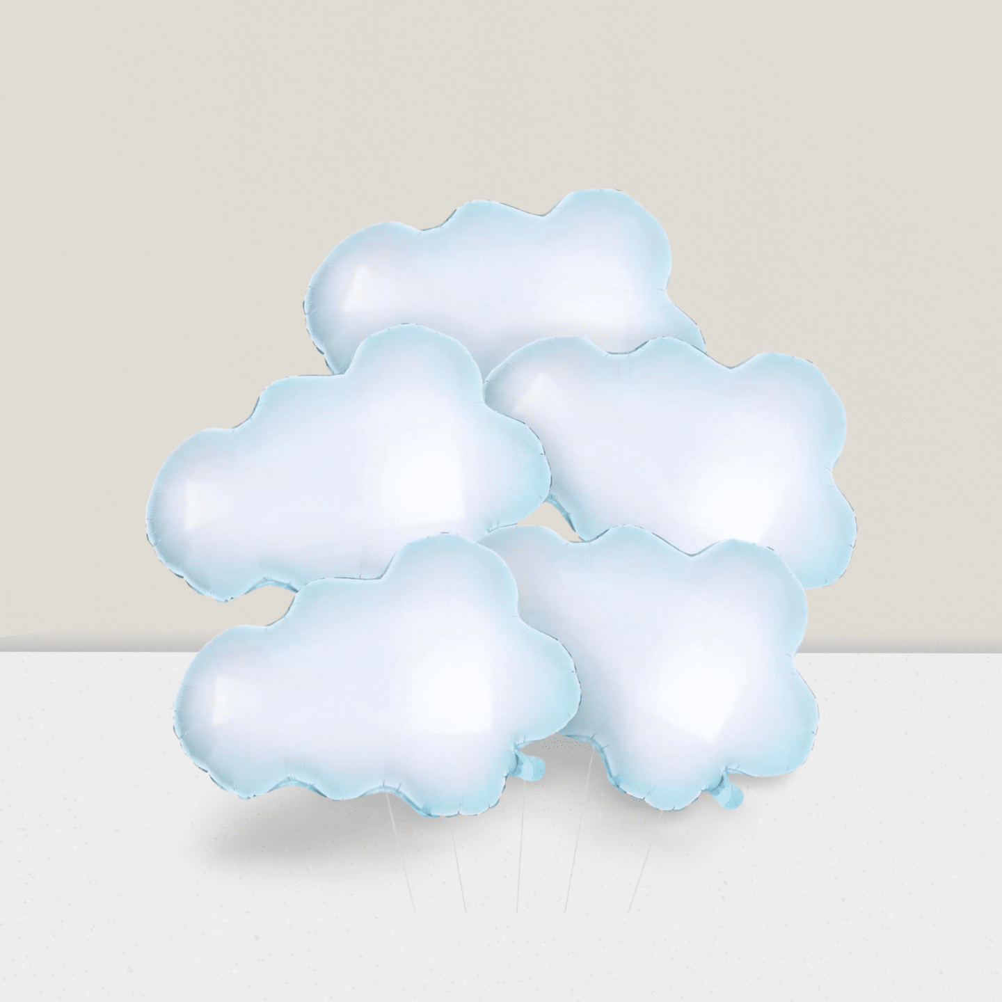 5PCS 30" Huge Cloud Balloons On Cloud 9 Bachelorette & Shower Party Decorations