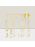 2-Pack Gold Foil Boot Curtains for Cowgirl & Western Party Decor