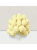 50pcs 12" Pastel Yellow Balloons –  Birthday, Graduation, Party Decor -