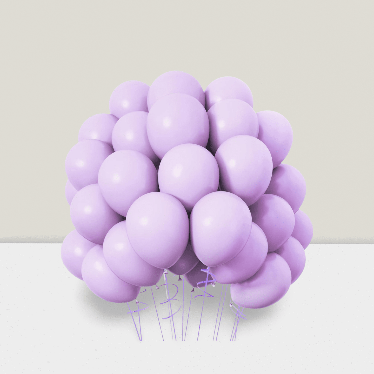120 Pc 12 Inch Pastel Purple Matte Balloons for Birthday Wedding and Party Garland