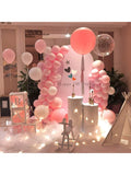 100 Pc 5 Inch Pastel Pink Balloons for Birthday Wedding and Party Decor