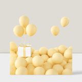100 Pc 5 Inch Pastel Yellow Matte Balloons for Garland Arch and Party Decor