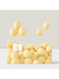 100 Pc 5 Inch Pastel Yellow Matte Balloons for Garland Arch and Party Decor