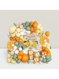 Orange Yellow Balloon Garland Foil and Latex Fruit-Themed Party Decor