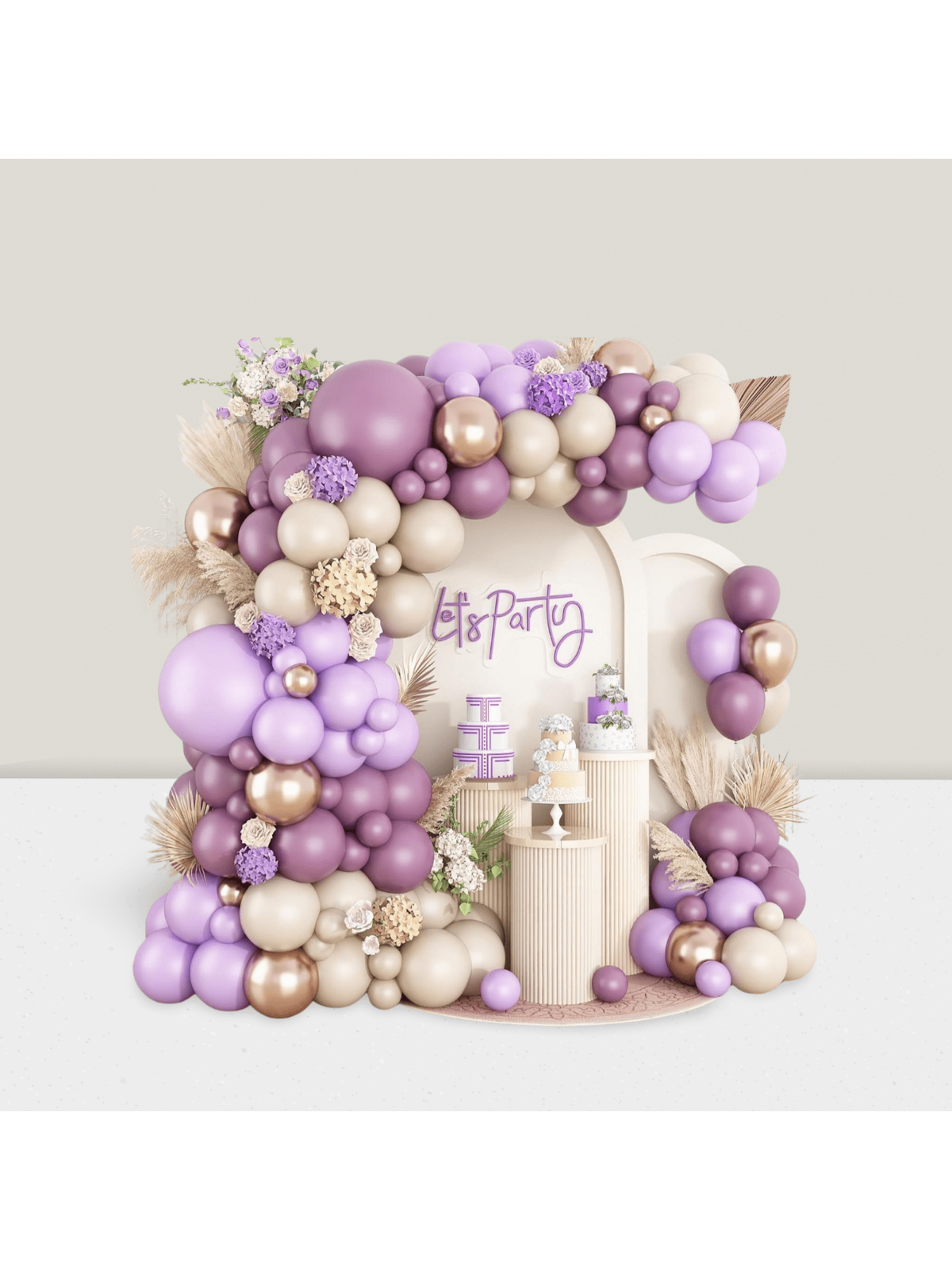 Boho Purple Balloon Arch Kit Perfect For Showers, Weddings, Birthdays & More