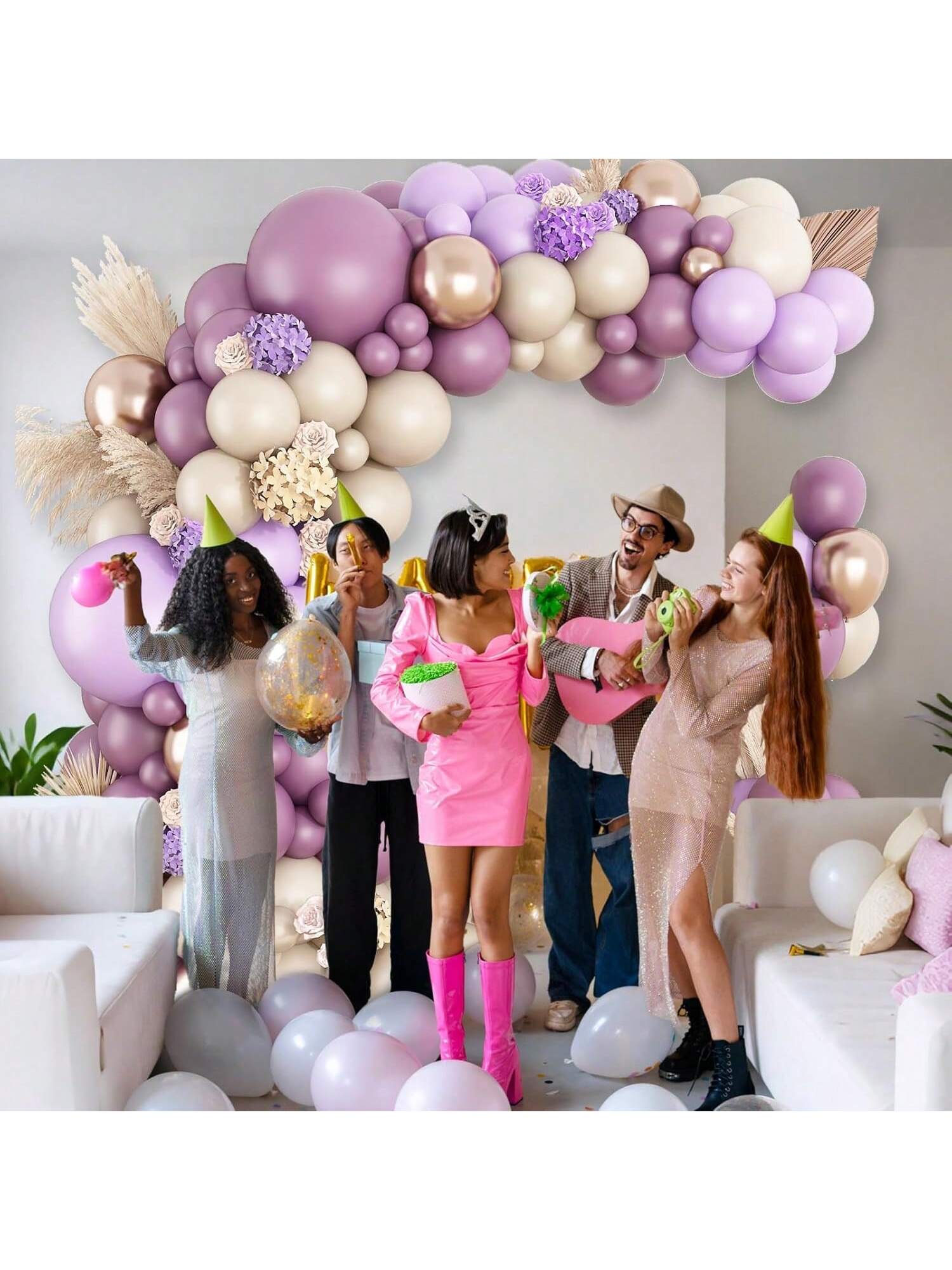 Boho Purple Balloon Arch Kit Perfect For Showers, Weddings, Birthdays & More