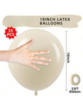 18" White Sand Balloons – 35 Pack For Showers, Weddings, Birthdays & Parties