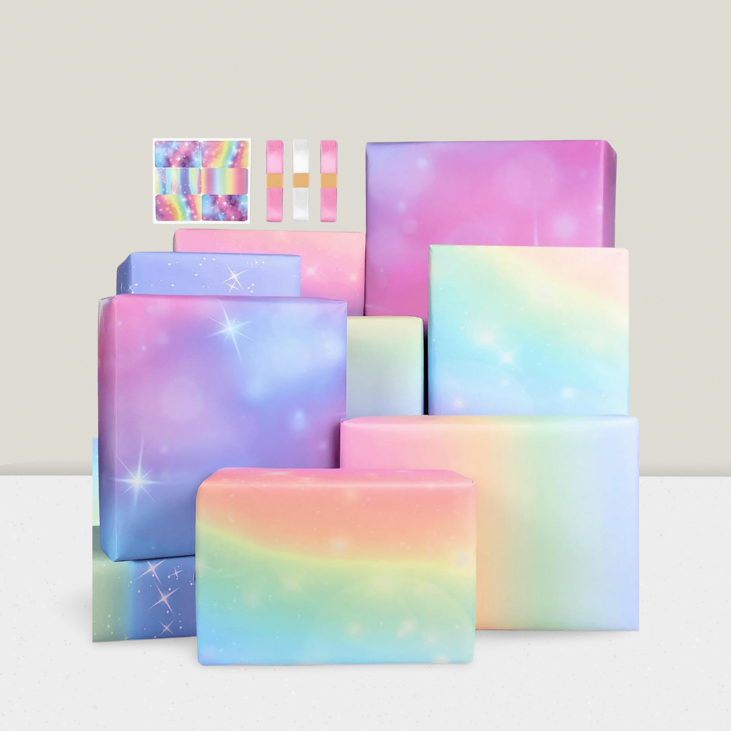 Birthday Gift Wrap 6 Sheets Fairy and Girly Designs for Holidays and Gifts