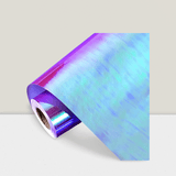 Purple Holographic Gift Wrap 17 Inch x 32.8 Ft Roll Iridescent for Birthdays and Holidays
