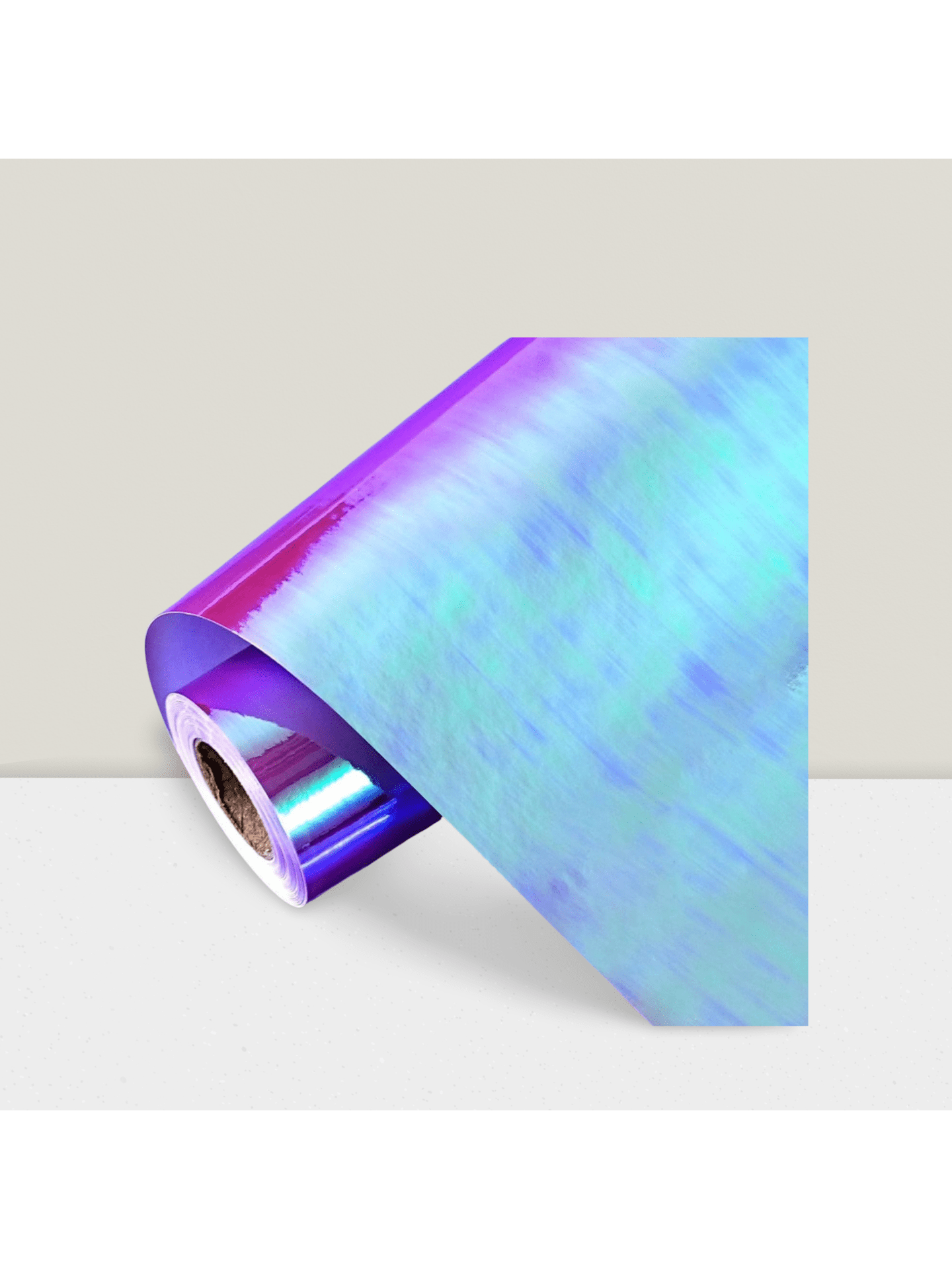 Purple Holographic Gift Wrap 17 Inch x 32.8 Ft Roll Iridescent for Birthdays and Holidays