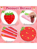17pcs Strawberry Party Set with Garland Honeycomb & Polka Dot Banners