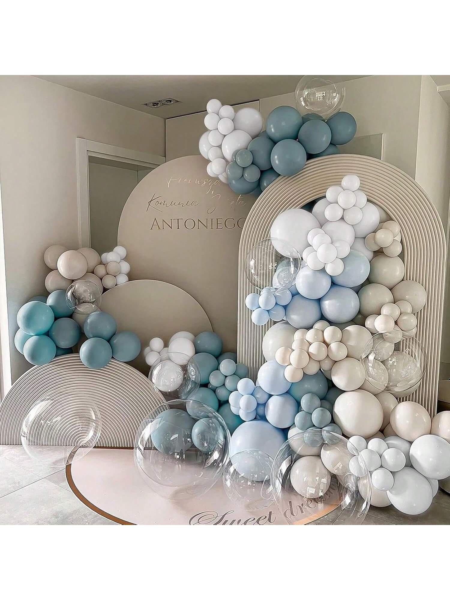 139pcs Dusty Blue Balloon Garland Kit For Showers, Weddings, & Gender Reveal Parties