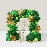 Green & Gold Balloon Garland Kit For 2025 Graduation, Birthdays, Luau & Parties