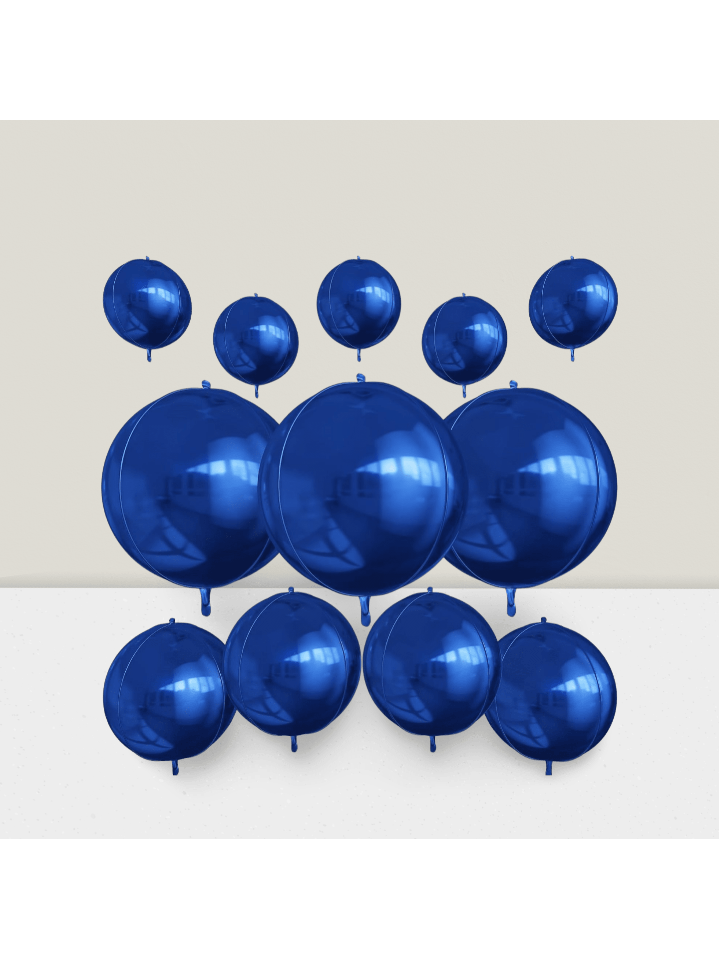 12pcs Metallic 4D Foil Balloons 22 15 10 Inch for Birthday Graduation Party Decor