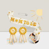 Here Comes the Showers Boho Sun Sash & Corsage Set for Mom & Dad