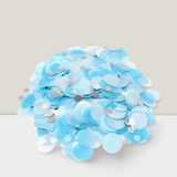 5000 Pc Blue and White Tissue Paper Confetti Circles 1 Inch for Party Decor