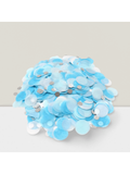 5000 Pc Blue and White Tissue Paper Confetti Circles 1 Inch for Party Decor