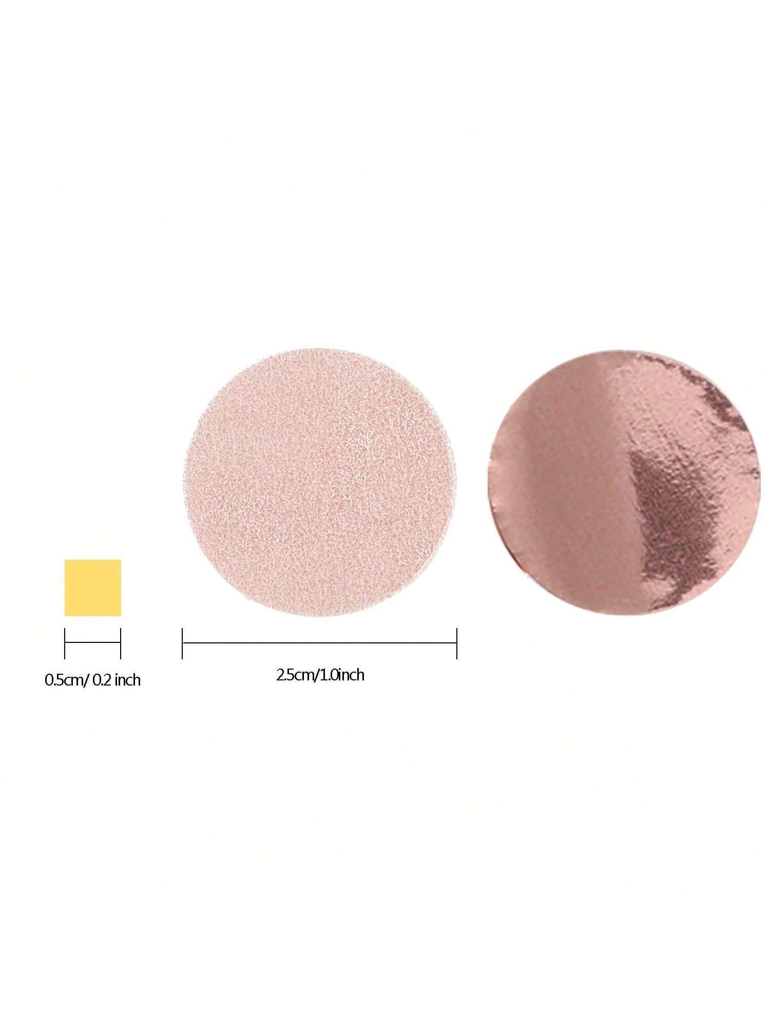 Rose Gold Round Tissue Confetti 1.76oz 2.5cm Dots for Wedding or Birthday Decor