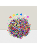 Rainbow Star Confetti Metallic Foil Glitter Stars for Birthday Wedding Crafts