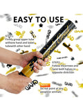 6-Pack 16 Inch Graduation Confetti Poppers Grad Star & Cap Design