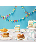 96PCS Colorful Dot Birthday Tableware Set Plates Napkins Forks for 24 Guests