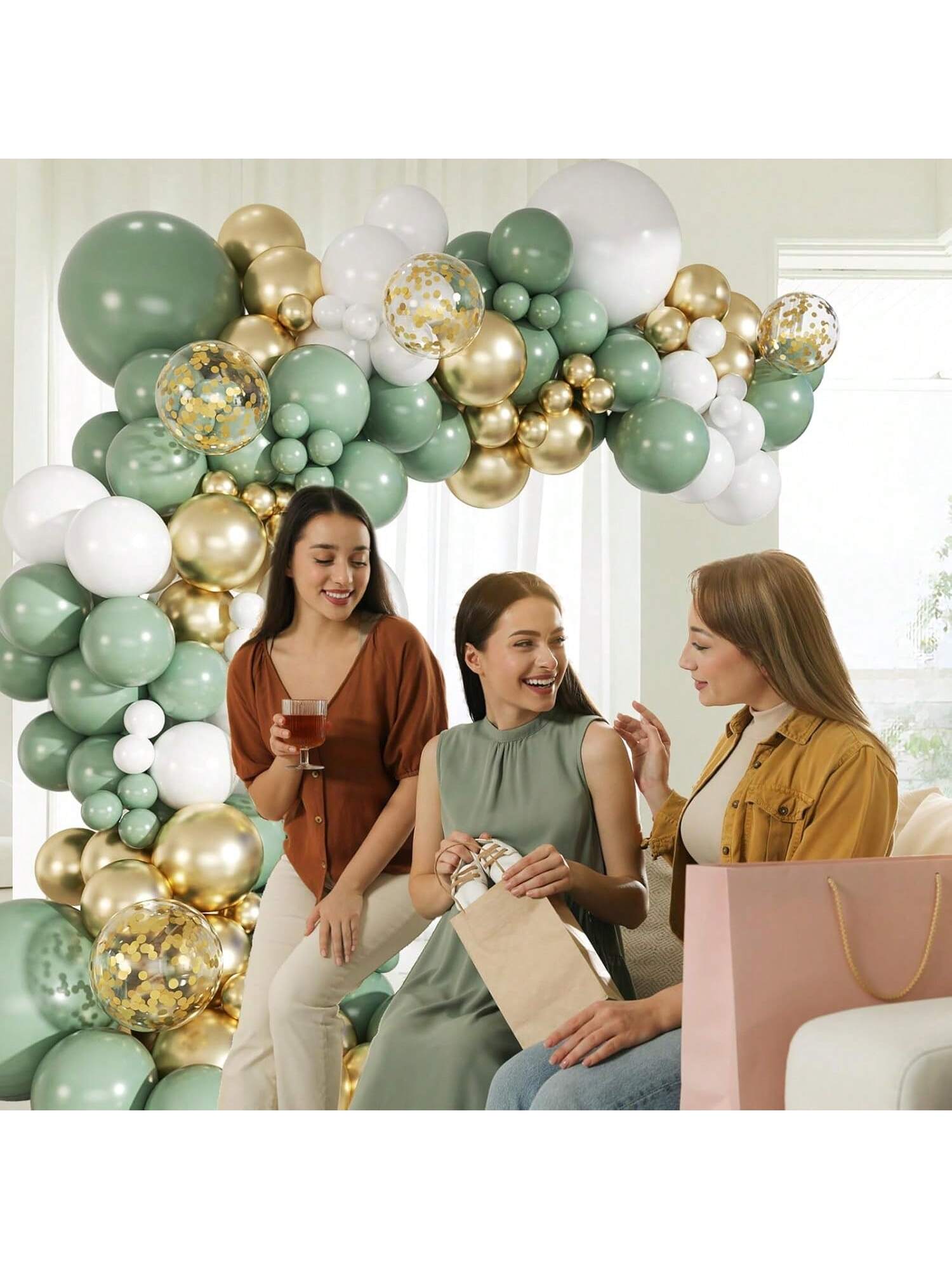 147pcs  Balloon Arch Kit For Wedding, Engagement, Bridal Shower & Birthday Decor
