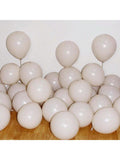 150-Piece Sand and White Balloons in Various Sizes for Garland and Arch Decor