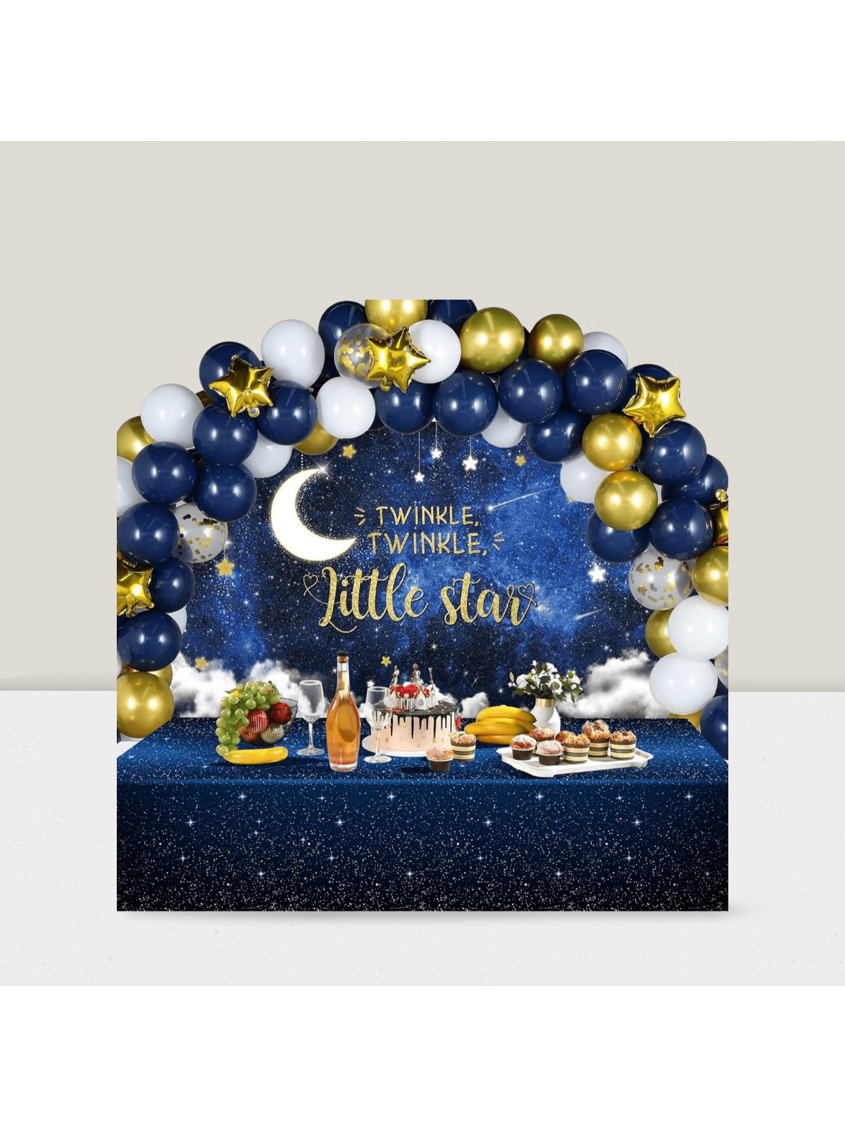 Twinkle Twinkle Little Star Shower Decorations With Balloon Arch Kit