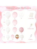 Pastel Pink, White & Gold Balloon Arch Kit For Birthday, Wedding, Or Showers  Decor