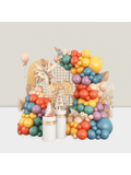 Boho Rainbow Balloon Arch Kit Blue Nude Yellow Purple Party Decor