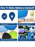 108pc 8th Birthday Video Game Balloon Arch Kit in Blue, Black, Green, Purple