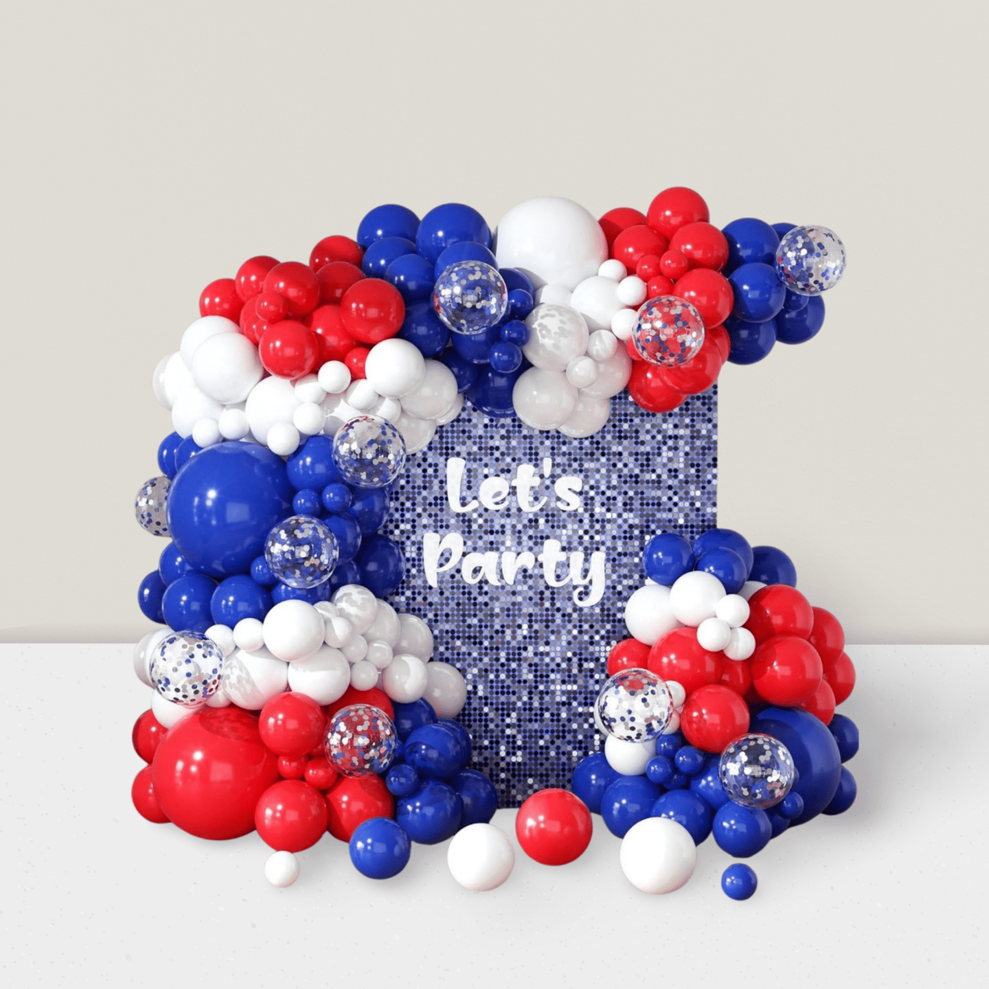 Red, White & Blue Balloon Arch Kit 164pcs Garland Graduation, Parties