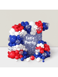 Red, White & Blue Balloon Arch Kit 164pcs Garland Graduation, Parties
