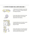 102-Piece Red, Black & White Balloon Kit for Casino, BBQ, or Graduation Party