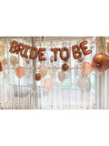 Bride to Be Rose Gold 16-Inch Balloon Banner for Bridal Shower or Bachelorette