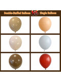 Brown Balloon Garland Kit with Nude Tan Coffee Blush Neutral Balloons for Woodland Parties