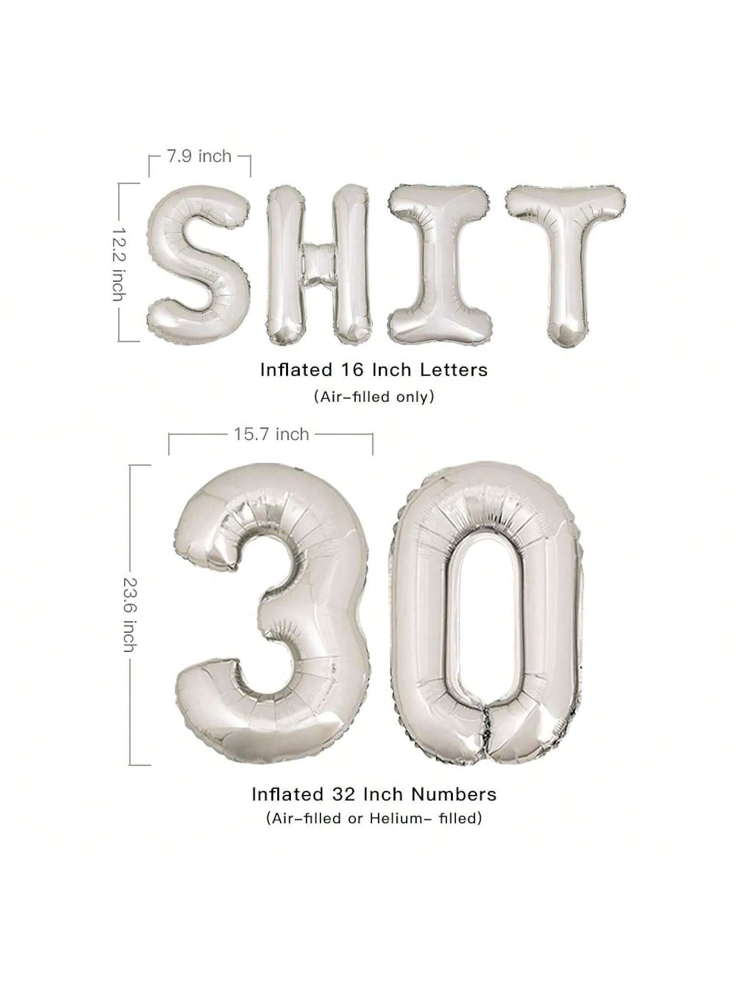 30th Birthday Decorations for Her Rose Gold Balloon Banner & Party Supplies